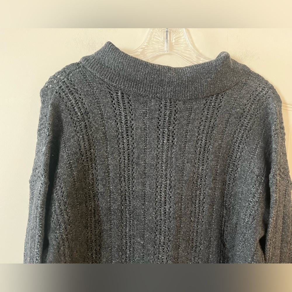 Joseph A. Medium Gray Button-Up Cardigan Women’s Size Large - Picture 16 of 16